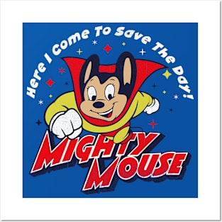 Here I Come To Save The Day Mighty Mouse Posters and Art